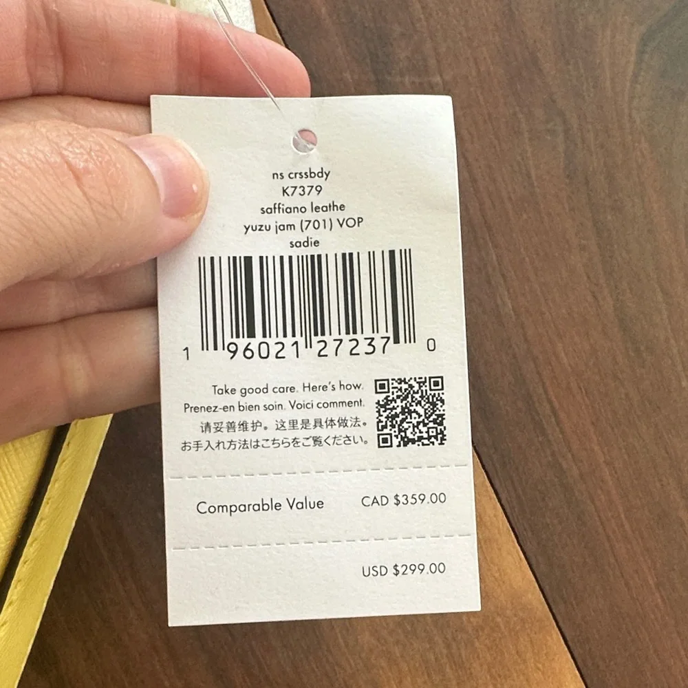 Kate Spade Yellow Crossbody Tote - Picture 3 of 4